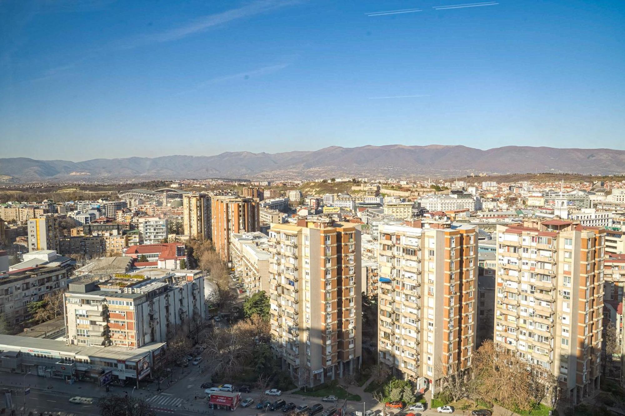 180° View Apartment In Diamond Building Skopje Extérieur photo